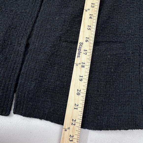 Vince women jacket black size 8 TWEED goth Grunge Old Money Preppy corporatecore - Picture 6 of 9